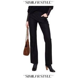 BANANA REPUBLIC MID-RISE SLIM BOOTCUT PANT BLACK SIZE 0